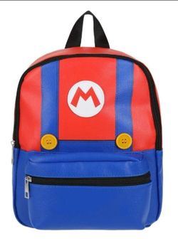 New Super Mario Bros Mario Cosplay suit Mini Faux Back