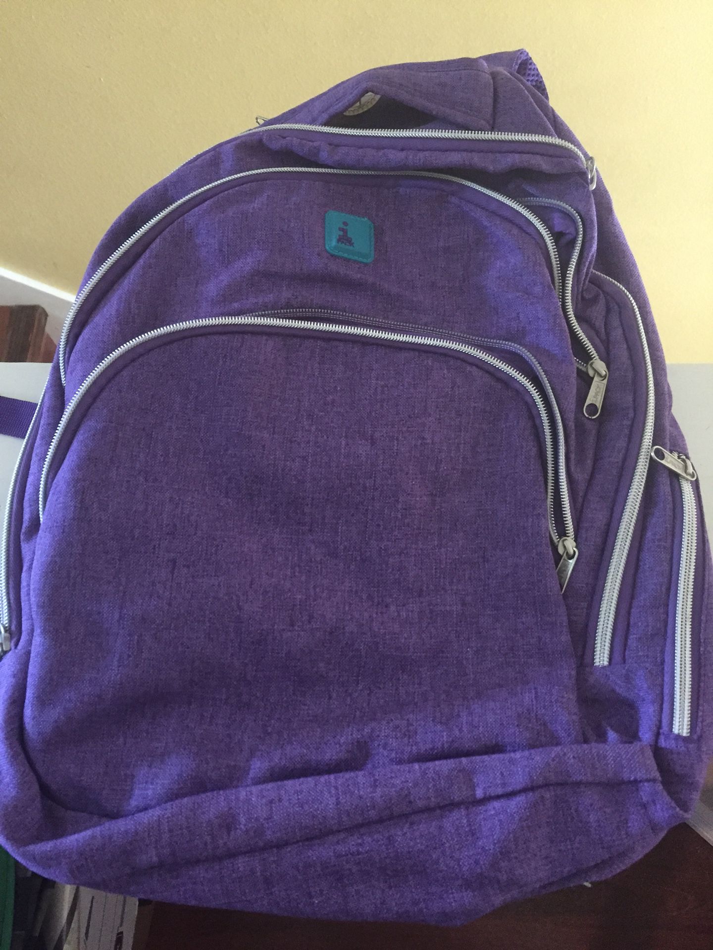 Purple laptop backpack