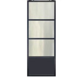 Modern Slide French 3 Lite Barn Door (clear glass, no hardware included) 36”x84