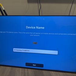 Samsung Tv 55 In (fully Working) Damaged Back Negotiable 