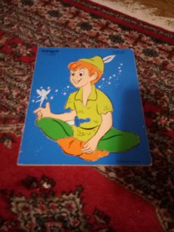 1960's-1970's Walt Disney, Playskool Peter Pan Tray Puzzle 