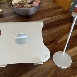 Laptop stand desktop & Headphones holder Brushed aluminum 