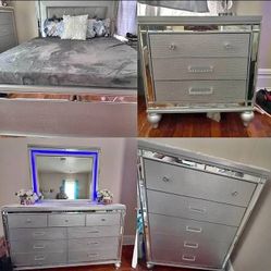 Brand New Led Light Complete Bedroom Set For Sale With Free Home Delivety 