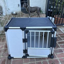 Dog Crate Metal, And Hard Plastic