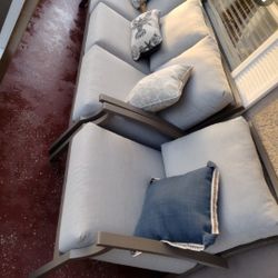 Couch And Two Side Chairs For Outdoor Use