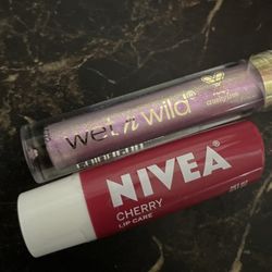 2pk Lip Care - Nivea Cherry Lip Care & Wet And Wild Lip Gloss