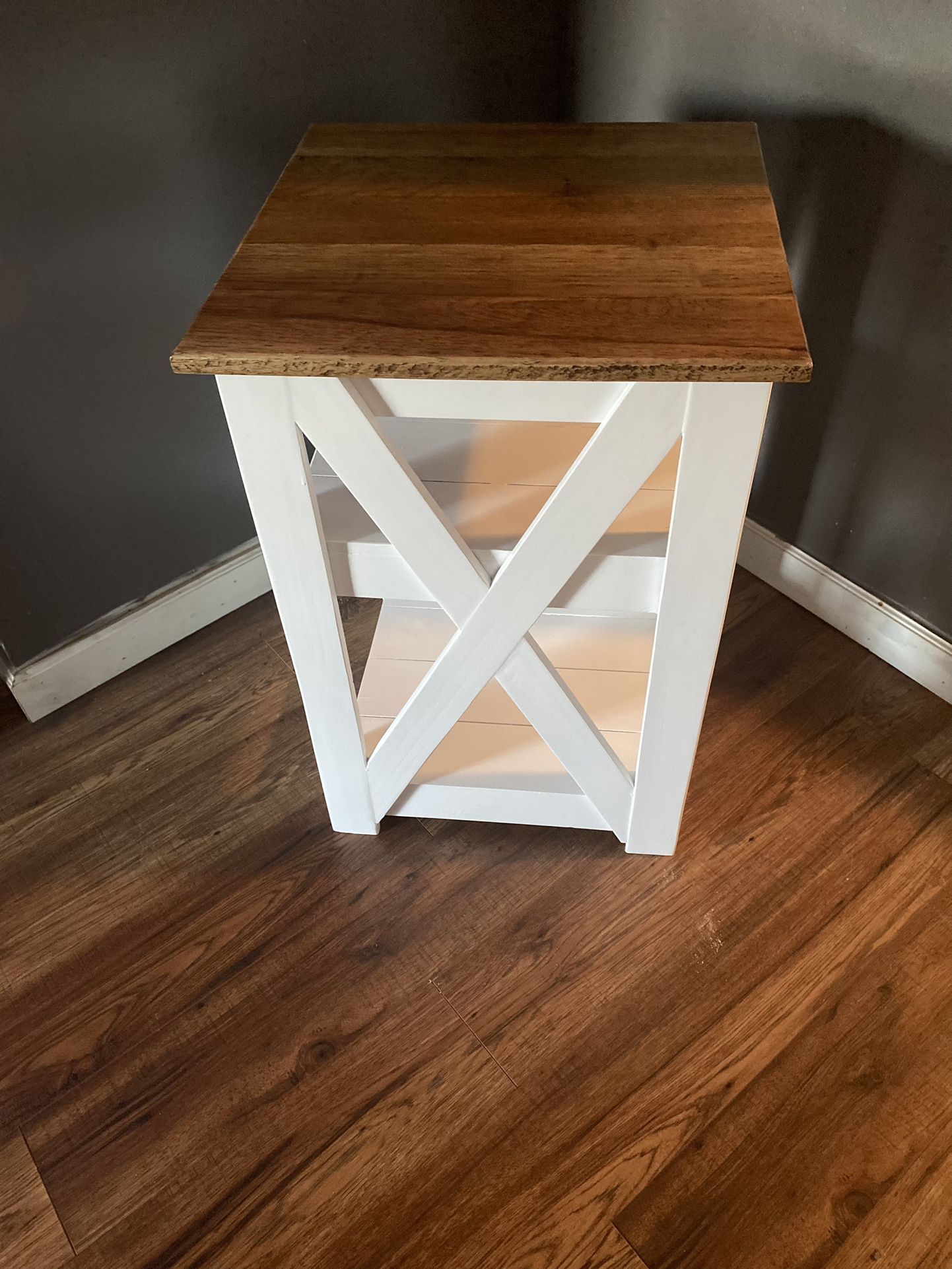 New Handcrafted Rustic Farmhouse Nightstand