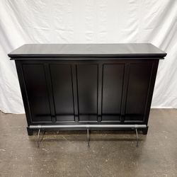 38 in. Counter Height Ebony Finish Wood Frame Home Bar *Free Delivery* 