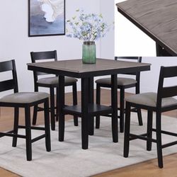 5 Pc Counter Height Table Set 