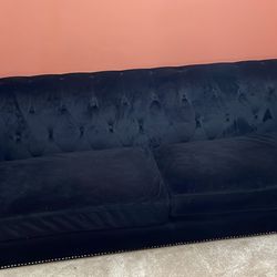 Suede couch