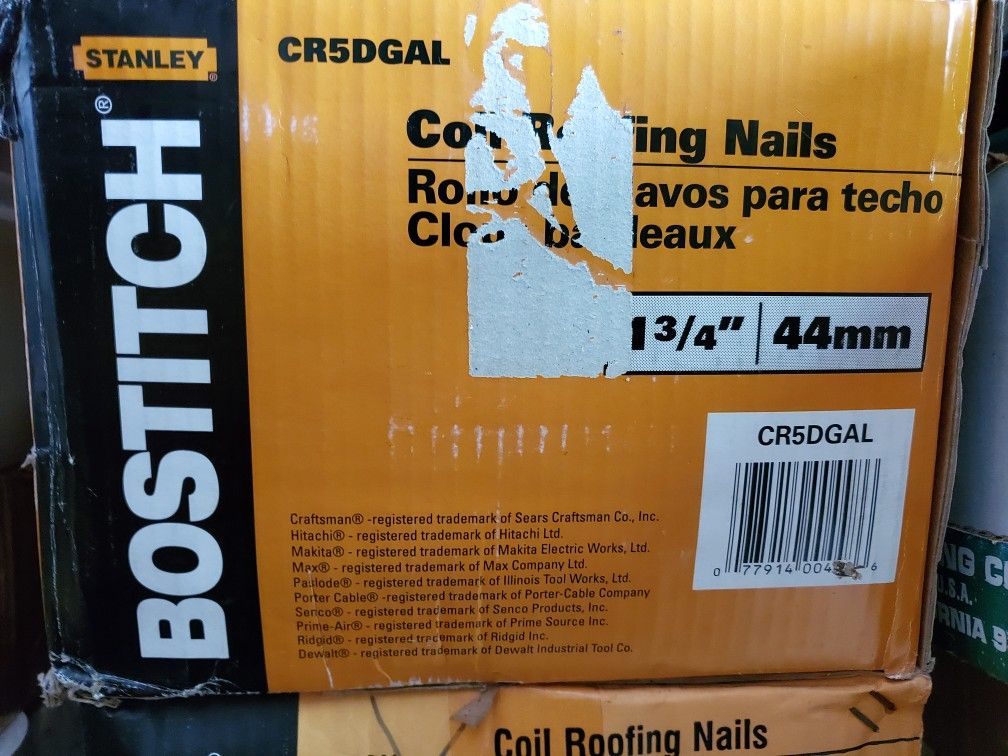 Coil Roofing Nails, Bostich