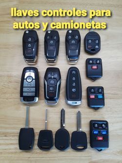 Key fobs, llaves de control integrado para autos y camionetas