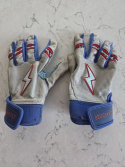 Bruce Bolt Baseball Batting Gloves Youth Small James Outman Signature Series Short Cuff