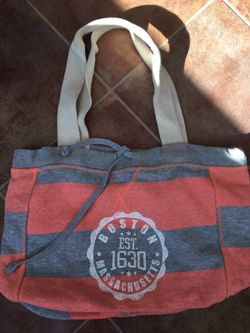 Sweatshirt tote.