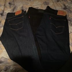 3 Levi’s 501’s 