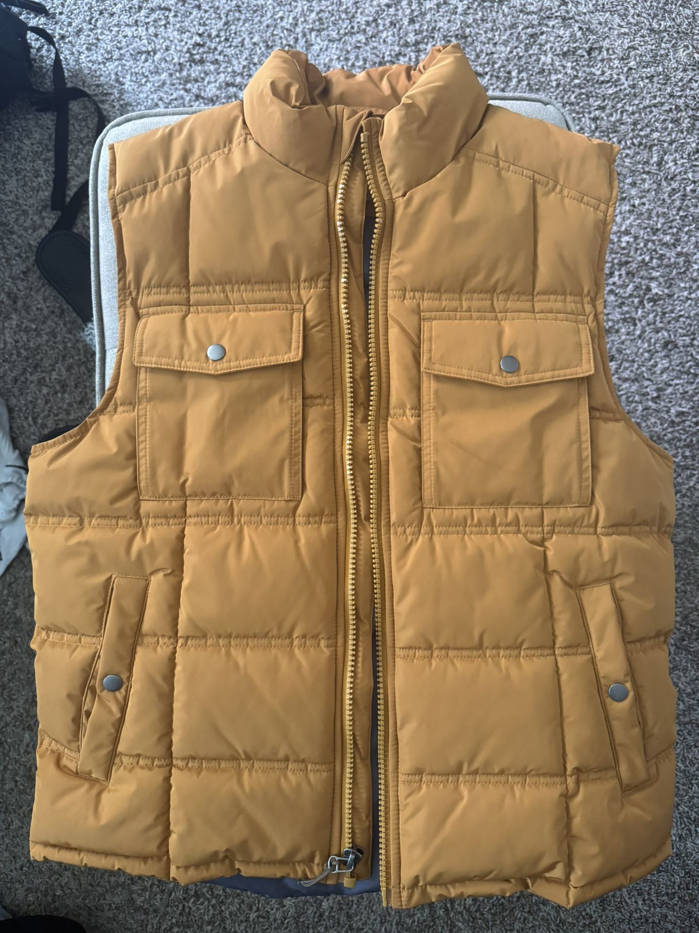Yellow Puff Vest From TARGET Brand Goodfellow & Co. Size Large