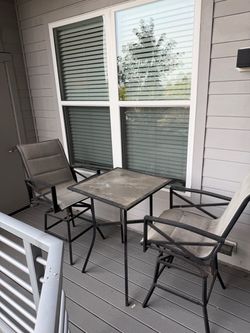 Patio bistro set hi top