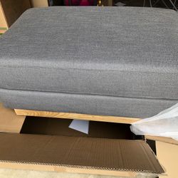 Grey Ottoman 