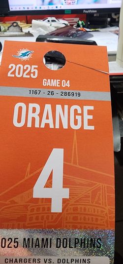Dolphins VS Chargers  Orange Parking