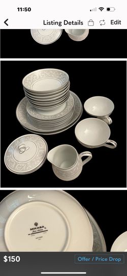 22 Piece Mikasa Fine China Winthrop