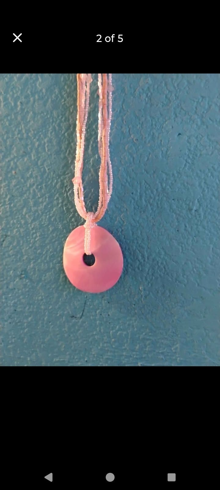 Pink Bobo Style Beaded Necklace