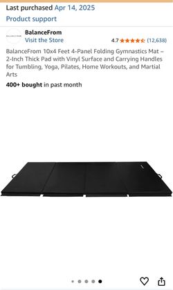 3 x BalanceFrom 10x4 Feet 4-Panel Folding Gymnastics Mat