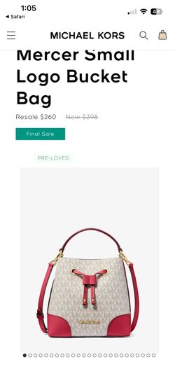 Michael Kors Mercer Small Logo Bucket Bag