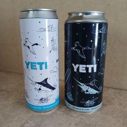Metal Yeti Containers - 2 total