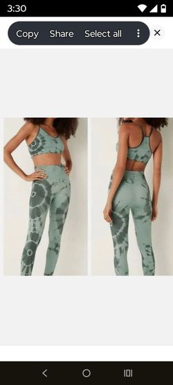 Pre-owned 2-Victoria's Secret Pink High Waist Legging Tie Dye
