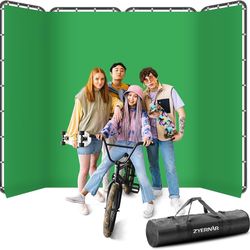 7.87ft x 13.12ft Green Screen Backdrop with Stand