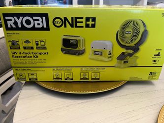 Ryobi 18V ONE+ 3-Tool Compact Recreation Kit