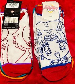 2 lot- Sailor moon 5 sock sets Total 10 pairs