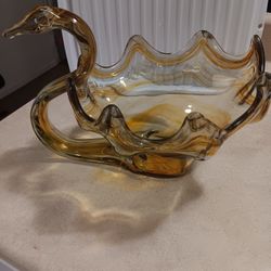 Hand Glass Swan