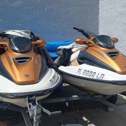 Two 2001 Sea doo GXT JET SKI Trailer Included