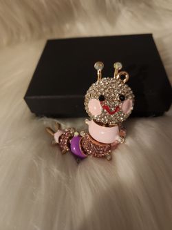 Bookworm fancy bead or charm