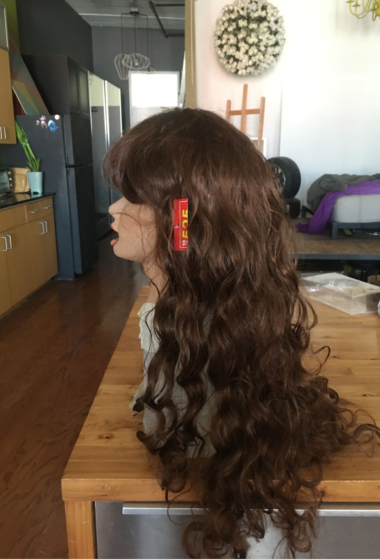 Wig Auburn long length