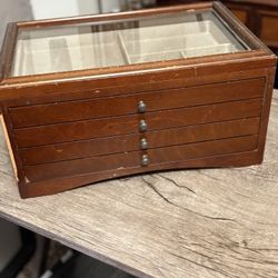 4 Drawer And Top Jewelry Box 
