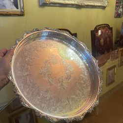 15X2 Webster Wilcox Fine Quality Silver Plated Tray In Excellent Condition 