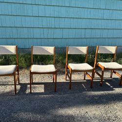 Vintage Mid Century Danish Style Dining Chairs 