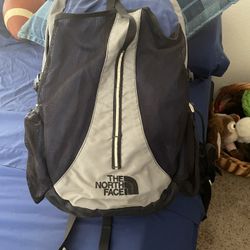 North Face BackPack Good Condition Blue Gray