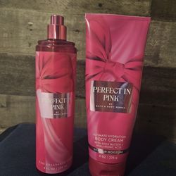 Bath  & Body Works Perfect in Pink Set