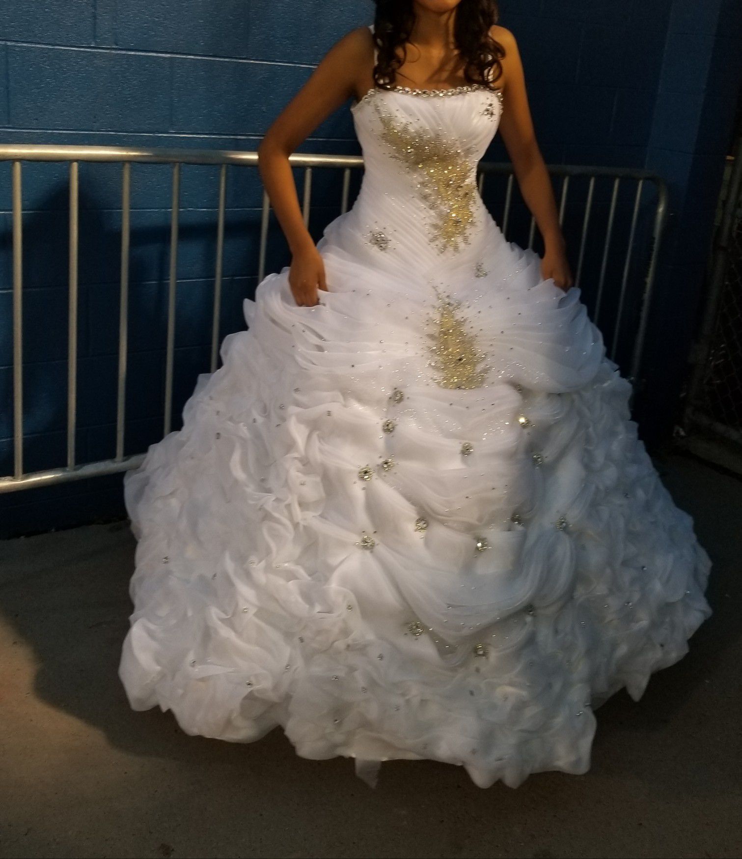 Wedding white dress or prom o 15