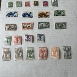 Italian Eritrea Colony Stamp Group Of 24 