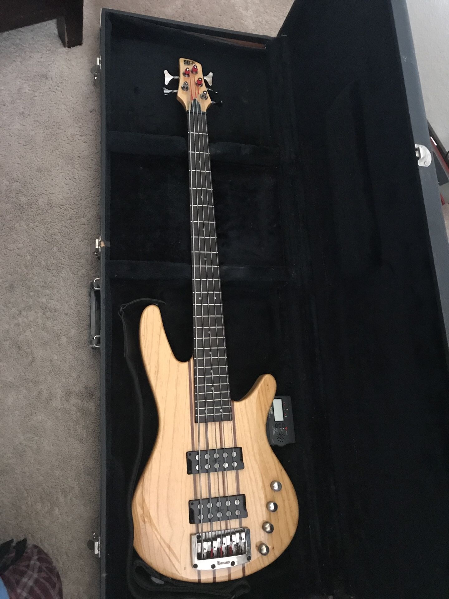 Ibanez SRX 705 5 string bass guitar.
