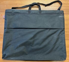 Large canvas art portfolio bag with over-sized drawing board
