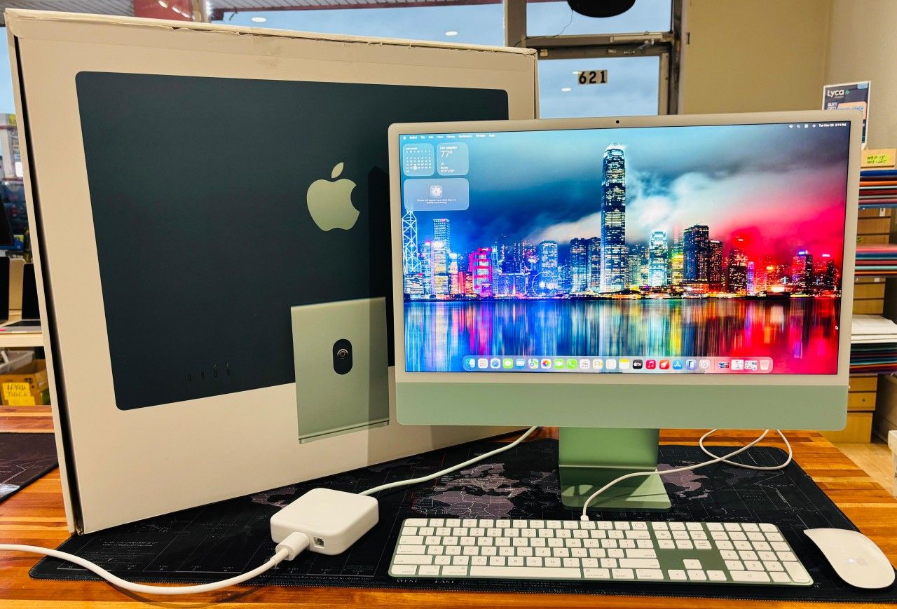 Apple Imac 2021 24” M1 16GB RAM 500GB Fully Functional IN BOX With Matching Keyboard and Mouse