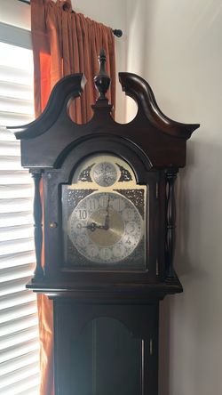 Dark Wood Grandfather Clock