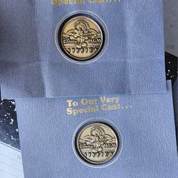 RARE 1989 DISNEY MGM STUDIOS GRAND OPENING CAST MEMBER APPRECIATION BRONZE COIN

