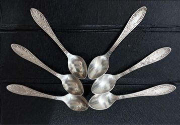 6 VTG МНЦ Ц Op. 60k. Spoons Russian Melchior Plated
