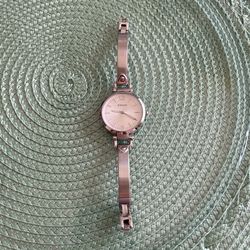 Fossil Stainless Steel Watch Small Wrist Needs Battery 